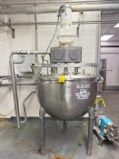 Hamilton 150 Gallon S/S Kettle, S/N: A9001 with Paddles and Side Scrape Agitation