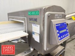 Mettler Toledo Safeline Metal Detector, S/N: 35433 with Aperture: 22” Width x 3" Height and Reject