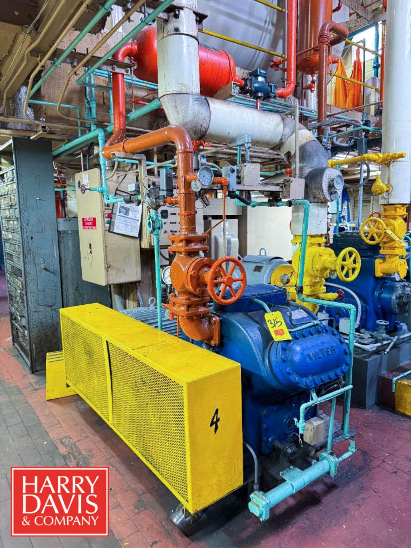 Nh3 Filter Compressor Vilter 75 HP 6-Cylinder Ammonia Compressor, Model: A10K446B, S/N: 21465 ...