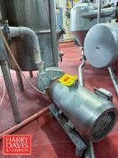 Fristam Centrifugal Pump, Model: FPX 732-150 with Motor: Mounted on S/S Base