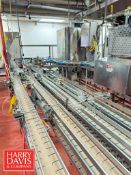 30' 4-Lane and Single S/S Frame Product Conveyor with Drives (Subject to BULK BID Lot 156)