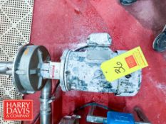 Fristam Centrifugal Pump, Model: FPX 3541-185 with 5 HP 1,745 RPM Motor: Mounted on S/S Base