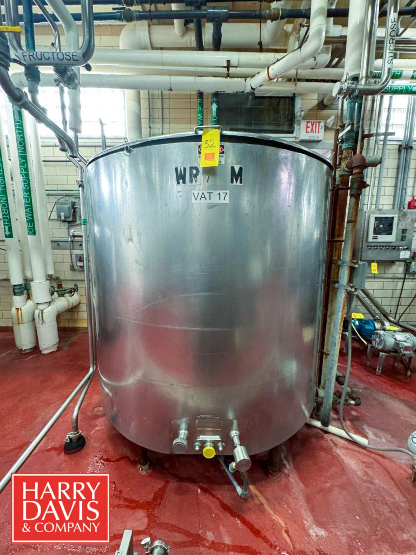 Mojonnier 4-Zone Jacketed S/S Processor, Model: Mi 1000, S/N: 1621 with ...