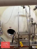 4,000 Gallon Jacketed Horizontal Tank with Vertical Agitation