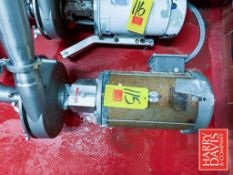 Fristam Centrifugal Pump, Model: FPX 3551-250 with 10 HP 1,765 RPM Motor: Mounted on S/S Base