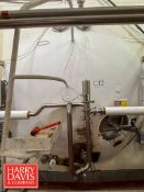4,000 Gallon Jacketed Horizontal Tank with Vertical Agitation
