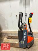 Toyota 4,500 LB Capacity Electric Pallet Jack, Model: 8HBW23, S/N: 8HBW23-22787