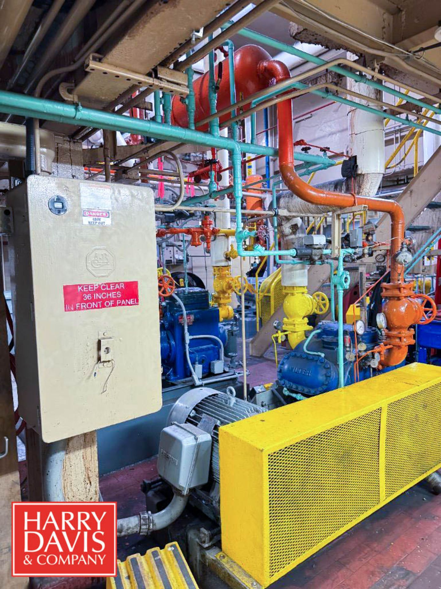Nh3 Filter Compressor Vilter 75 HP 6-Cylinder Ammonia Compressor, Model: A10K446B, S/N: 21465 ...