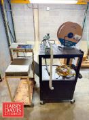 Cart with U-Line Impulse Sealer and Pantone Formula Scale