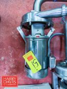 Alfa Laval Centrifugal Pump with 5 HP 1,760 RPM Motor: Mounted on S/S Base