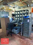 Contents of Balcony, Including: Guardian Power Drill Press, Paint Sprayer, Ladder: 4’, (5) Storage