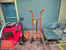 S/S Platform Cart, Barrel Dolley, Toyota Pallet Jack and Poly Cart