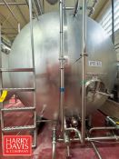 Feldmeier 5,000 Gallon Jacketed Horizontal S/S Tank with Vertical Agitation