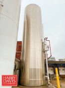 Walker 30,000 Gallon S/S Silo, Model: VSHT , S/N: WEP-122183 with Horizontal Agitation, Inlet/Outlet