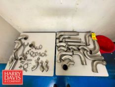 Assorted S/S Fittings, Including: Elbows, Clamps and Valve