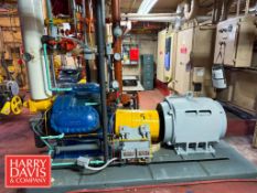 Vilter 100 HP 6-Cylinder Ammonia Compressor, Model: A11K 456 XLD, S/N: 65362 with Oil Separator