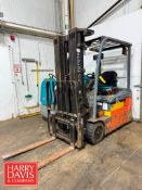 Toyota 2,550 LB Capacity Electric Fork Truck, Model: 8FBE20U, S/N: 13704