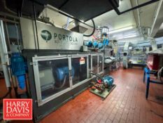 Portola 4-Wide Gallon Blow Mold, Cooling Bed Trimming Tester, Jug Inspection System, Allen-Bradley