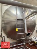 DCI 8,000 Gallon S/S Horizontal Tank, S/N: 87-D-34696-B with S/S Front, Vertical Agitation and Air