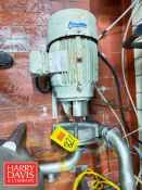 Fristam Centrifugal Pump, Model: FPX 3551 with 15 HP 1,760 RPM Motor : Mounted on S/S Base