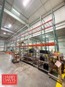 Sections: Pallet Rack: 8’ and 4' Width x 24’ and 12' Height x 44