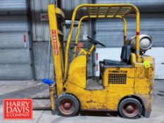 Tow Motor LP 4,000 LB Capacity Propane Fork Truck, Model: 4625LP4024, S/N: 46250788