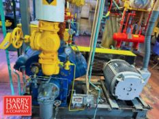 Vilter 75 HP 6-Cylinder Ammonia Compressor, Model: 446, S/N: 16480-AS-RC with Oil Separator and