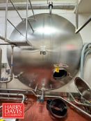 Feldmeier 6,000 Gallon S/S Horizontal Tank, S/N: E-848-00 with S/S Front, Vertical Agitation and Air