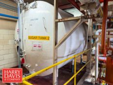 3,500 Gallon Horizontal Fructose Sugar Tanks