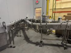 S/S Frame Product Conveyor: 70' Length with Table Top Chain: 4.5