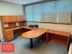 3-Piece Desk, Desk, Cabinet and Coat Rack