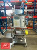 Domino Inkjet Printer, Model: Ax350i: Mounted on S/S Cart