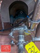 Fristam Centrifugal Pump, Model: FPX1741-200 with 5 HP 3,480 RPM Motor