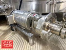 Fristam Centrifugal Pump, Model: FPX712-100 with 3 HP 3,470 RPM Motor (Subject to BULK BID: Lot 65)