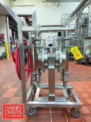 Murzan Diaphragm Pump, Model: P150UL1B, S/N: 12028485: Mounted on Cart