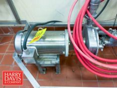 Fristam Centrifugal Pump, Model: FPX1741-200 with 3 HP 1,760 RPM Motor