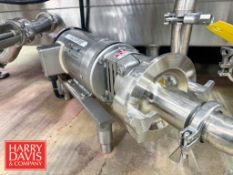 Fristam Centrifugal Pump, Model: FPX712-100 with 3 HP 3,470 RPM Motor (Subject to BULK BID: Lot 65)