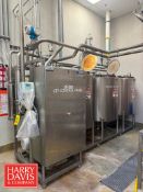 330 Gallon x 3-Compartment Skid Mounted CIP System with Fresh Water, Rinse Recovery and Caustic Tank