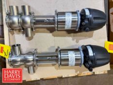 NEW 2024 2” Air Valves: (1) 3-Port and (1) 2-Port with Top Actuators, S/N: 1684643-0040 and 1684643-