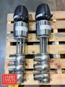 NEW 2024 GEA 3-Way 2” Mixproof Air Valves with Top Actuators, S/N: 1684643-0020