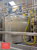 2018 Walker 4,000 Liter (1,056 Gallon) High Viscosity Jacketed Dome-Top, Cone-Bottom Processor, Mode