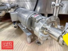 Fristam Centrifugal Pump, Model: FPX712-100 with 3 HP 3,470 RPM Motor (Subject to BULK BID: Lot 65)