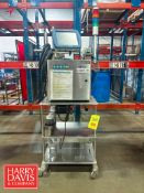 Domino Inkjet Printer, Model: Ax350i: Mounted on S/S Cart
