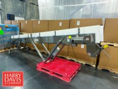 12' Weigh Right S/S Frame Flighted Conveyor, Model: 1K12, S/N: 20210025