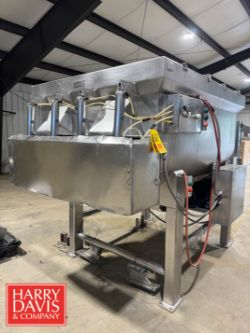 American Process 3,000 LB Capacity S/S Dual Ribbon Blender, Model: SRB3000, S/N: 1290: Mounted on Lo