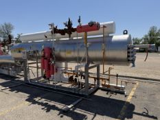 Outdoor S/S Shell & Tube Heat Exchanger Skid, 250 PSI @ 225°F MAWP, S/N: 48882; Job C-13341