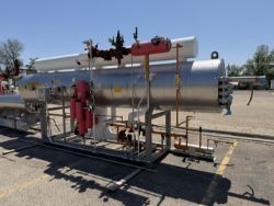 Outdoor S/S Shell & Tube Heat Exchanger Skid, 250 PSI @ 225°F MAWP, S/N: 48882; Job C-13341 (Locatio