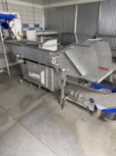 FastBack Horizontal Motion Conveyor with Tumbler/Applicator Drum (Location: Dexter, MO)
