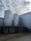 DCI 10,000 Jacketed All S/S Silo, S/N: 95-D-55444-A with Horizontal Agitation (Location: Braselton,