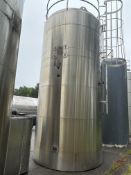 Walker 8,000 Gallon Jacketed All S/S Silo , S/N: VSHT-6449R with Vertical Agitation (Location: Brase